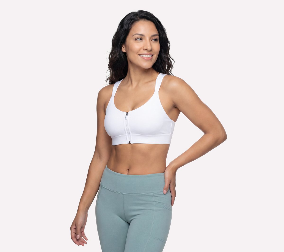 GO WALK Evolution Zip Front Bra Women Skechers outlet