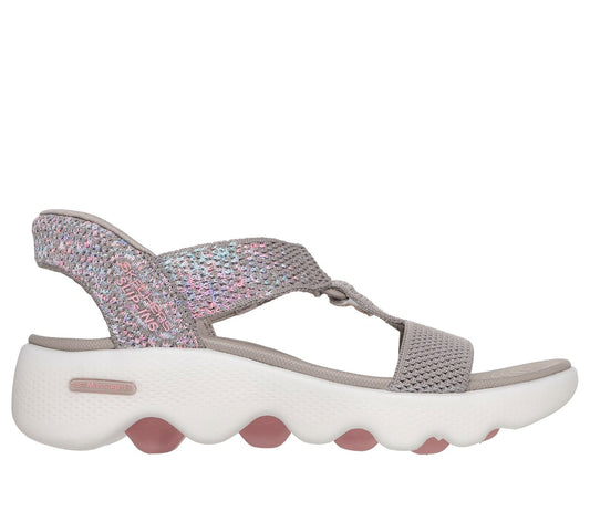 Slip-ins: GO WALK Massage Fit Sandal - Confetti Sky Women discount