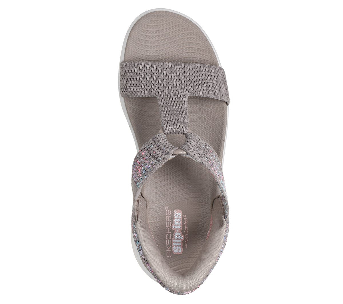 Slip-ins: GO WALK Massage Fit Sandal - Confetti Sky Women discount