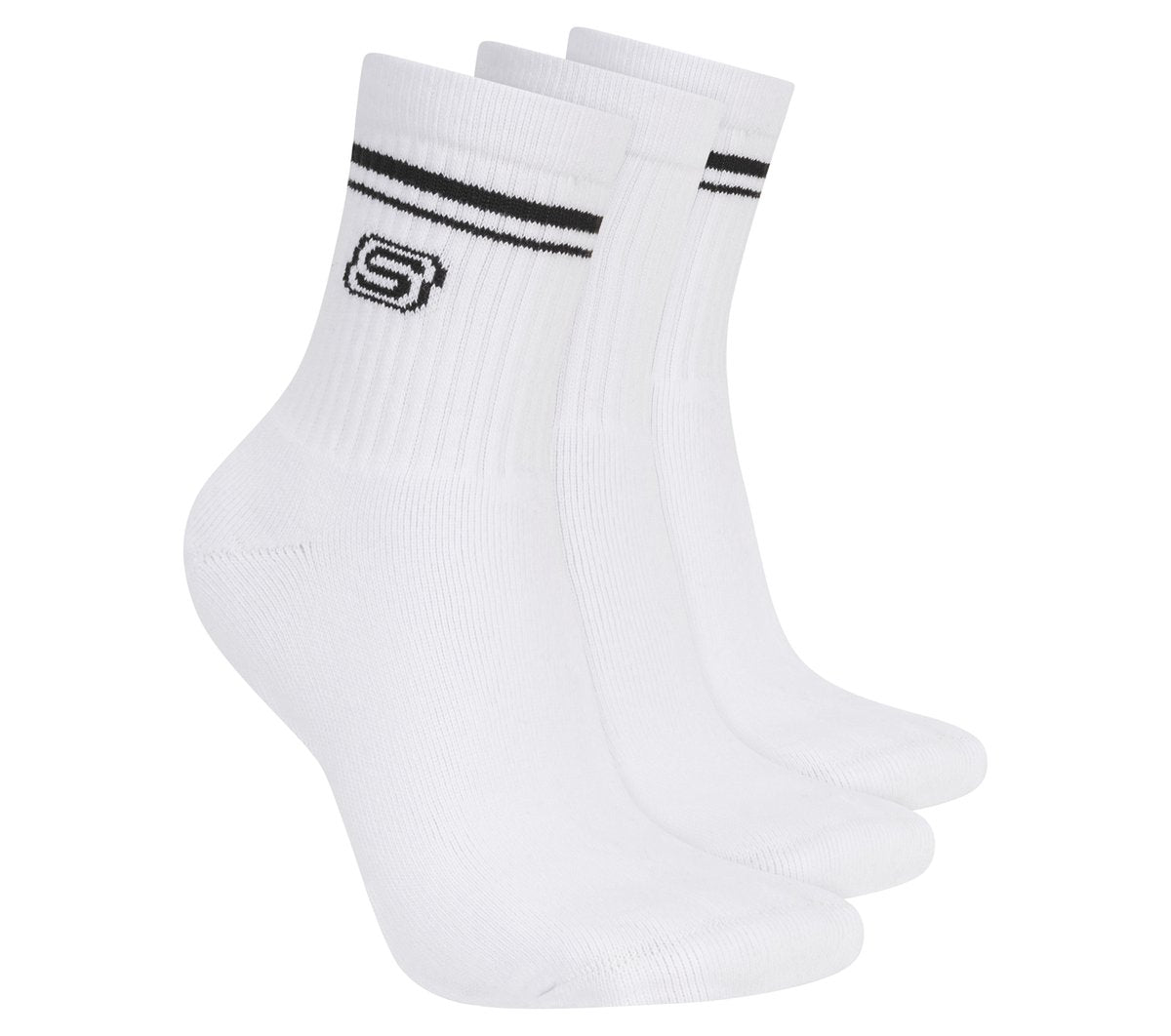 3 Pack Women's Low Crew Varsity Socks Women US