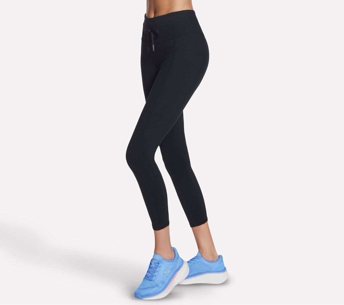 GO WALK Rib Mix High Waisted 7/8 Legging Women Skechers USA