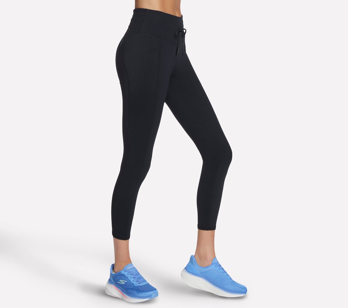 GO WALK Rib Mix High Waisted 7/8 Legging Women Skechers USA