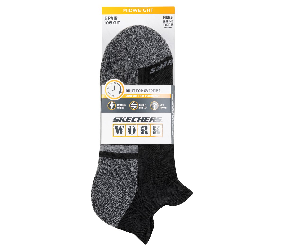 Lowcut Heel Tab Work Socks - 3 Pack Men discount