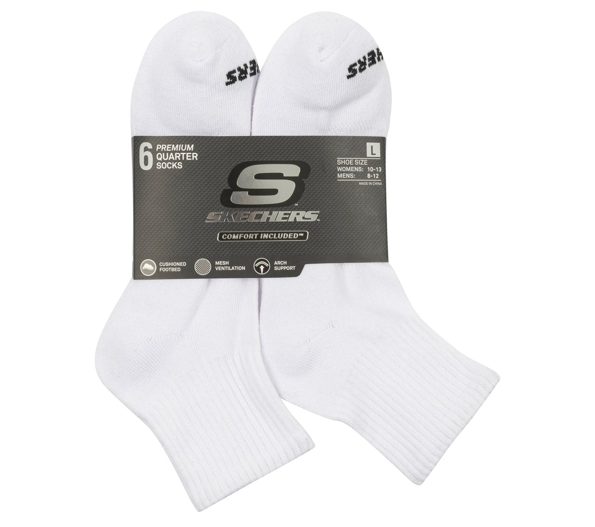 6 Pack Core Quarter Large Socks Men Skechers near me