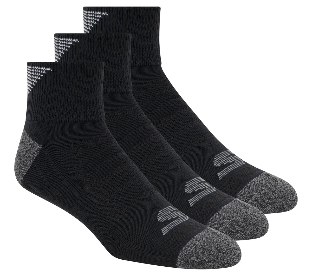 3 Pack Men's Half Terry Quarter Crew Socks Men discount