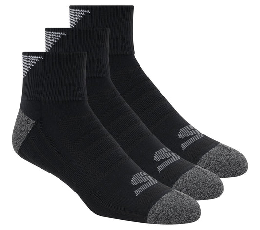 3 Pack Men's Half Terry Quarter Crew Socks Men discount