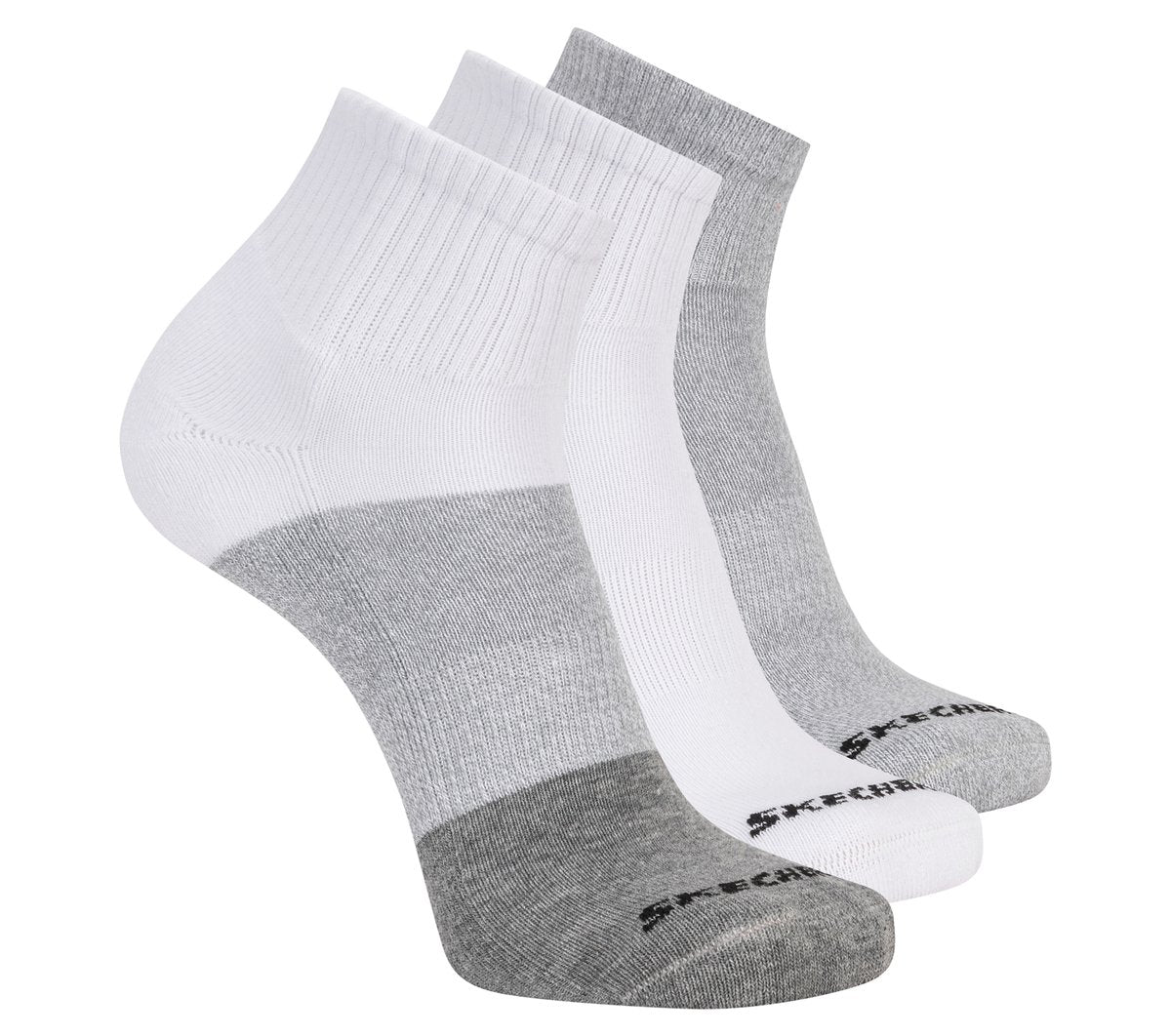 3 Pack Men's Colorblock Quarter Socks Men Skechers outlet