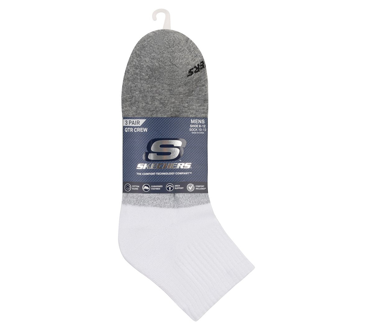 3 Pack Men's Colorblock Quarter Socks Men Skechers outlet