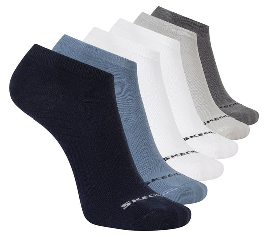 6 Pack Men's Low Cut Texture Knit Socks Men Skechers USA