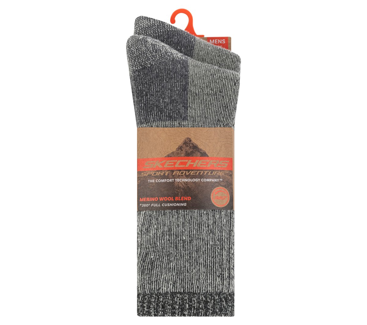 2 Pack Men's Crew Wool Socks Men Skechers outlet
