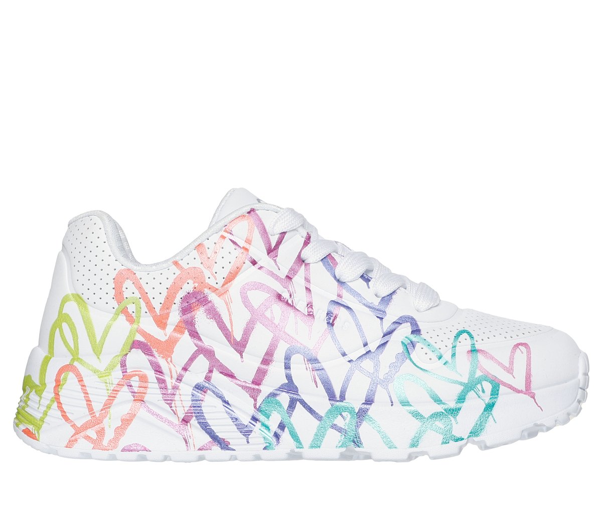 JGoldcrown: UNO Lite - Metallic Joy Kids Skechers outlet