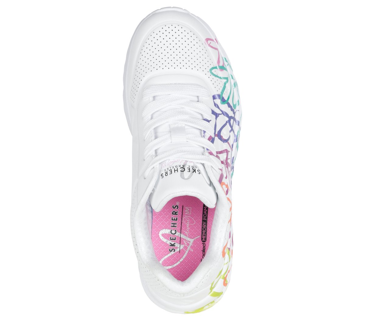 JGoldcrown: UNO Lite - Metallic Joy Kids Skechers outlet