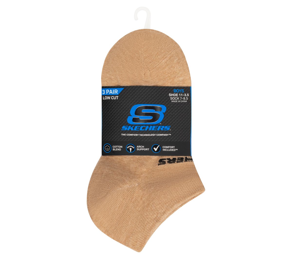 3 Pack Boys' Low Cut Cotton Socks Kids Skechers outlet