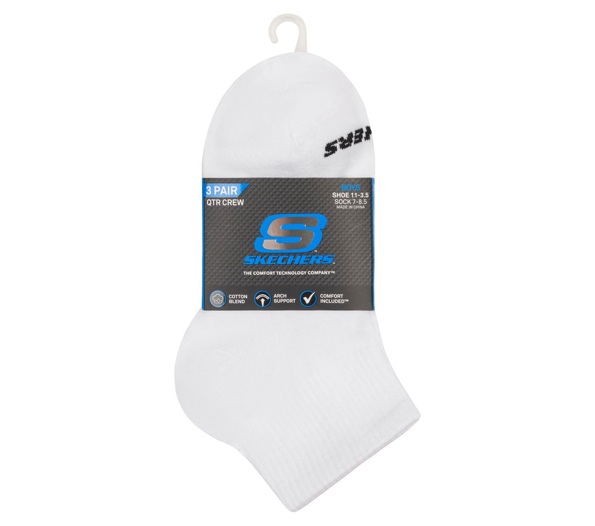 3 Pack Boys' Quarter Crew Cotton Socks Kids sale