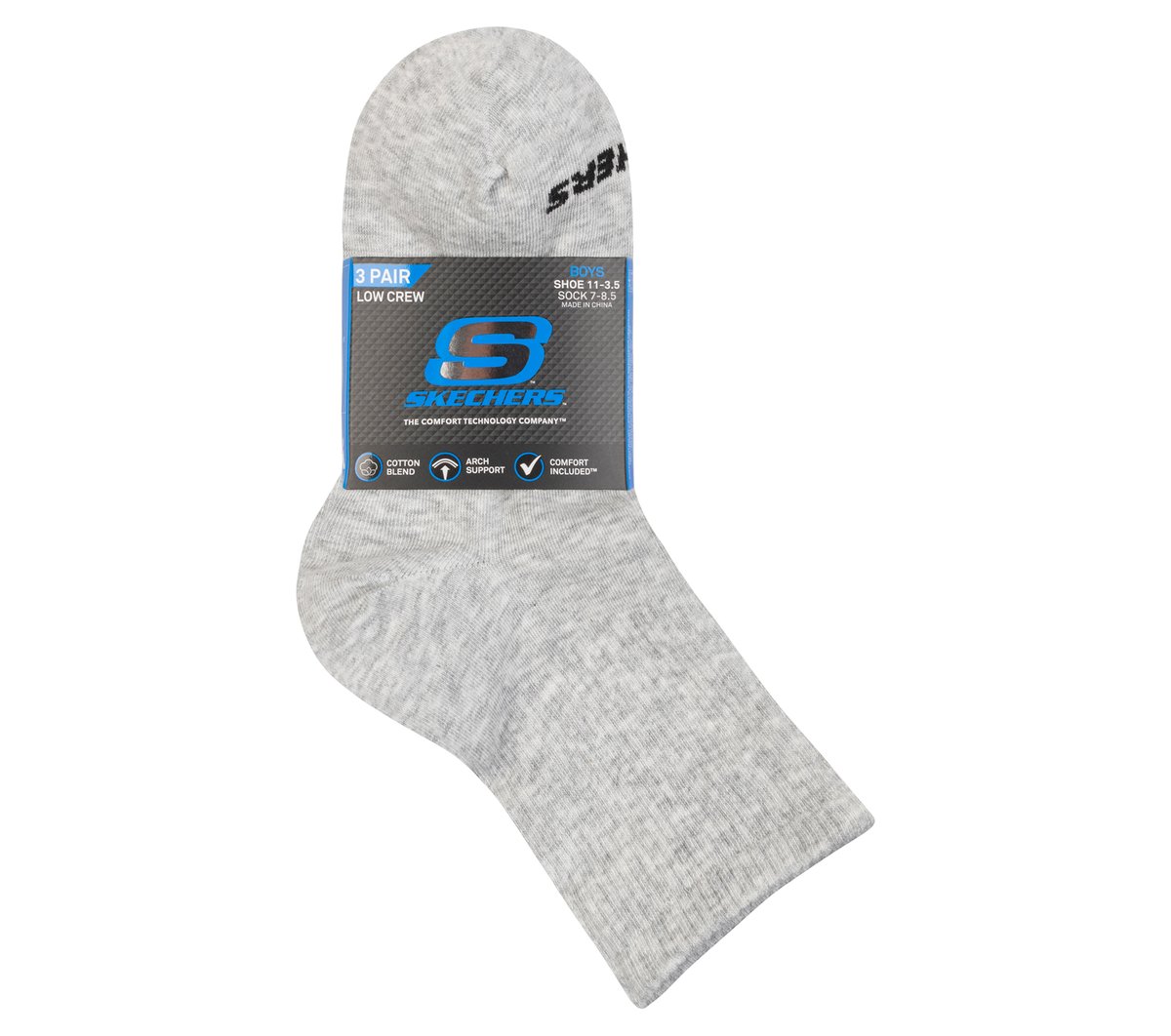 3 Pack Boys' Crew Cotton Socks Kids US