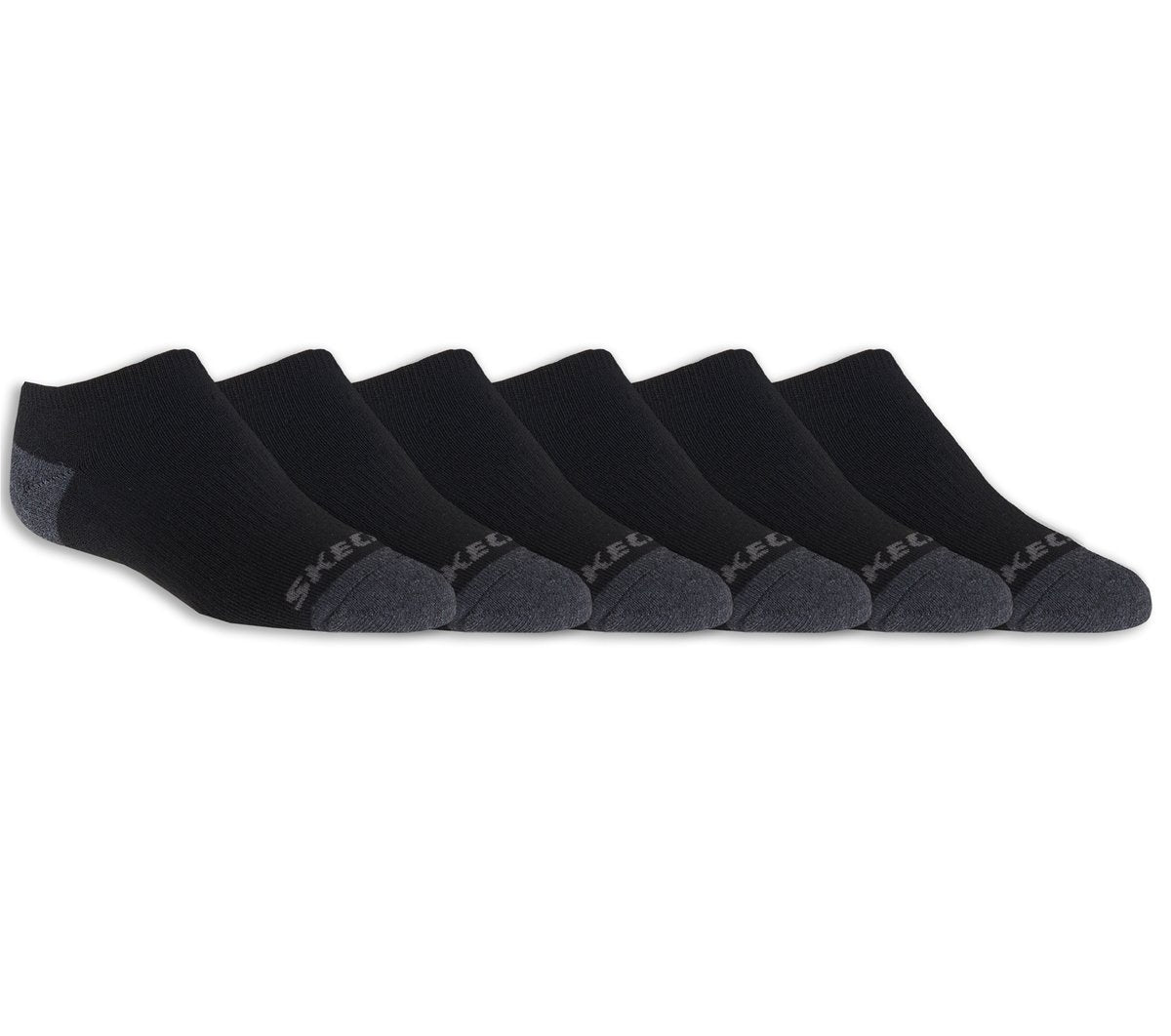 6 Pack Boys' No Show Socks Kids Skechers outlet